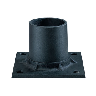 Lamp Post Accessories Pier Mount For 3-in Posts in Matte Black (106|C347BK)