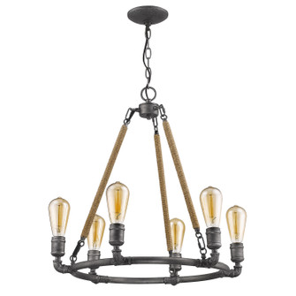 Grayson Six Light Chandelier in Antique Gray (106|IN11325AGY)