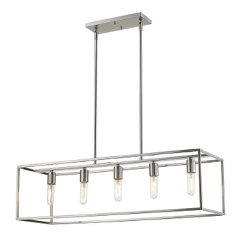 Cobar Five Light Island Pendant in Satin Nickel (106|IN21002SN)