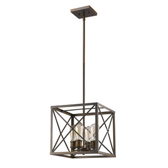 Brooklyn Four Light Pendant in Oil Rubbed Bronze (106|IN21121ORB)