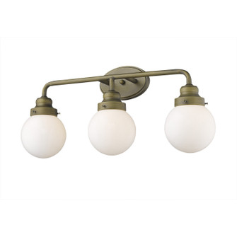 Portsmith Three Light Vanity in Raw Brass (106|IN41226RB)