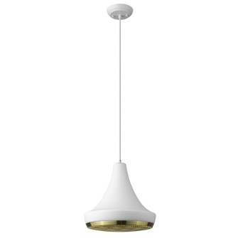Tholos One Light Pendant in White (106|TP30121WH)