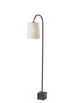 Hanover Floor Lamp in Black W. Antique Brass Accent (262|3399-01)