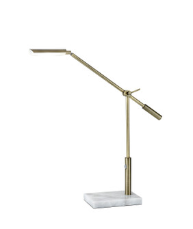 Vera LED Desk Lamp in White Marble (262|4128-21)