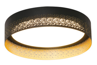 Ash LED Flush Mount in Black and Gold (162|ASHF1214L30D1BK)