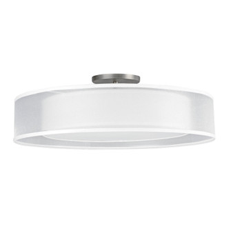 Cortez LED Semi-Flush Mount in Satin Nickel (162|CZF1824LAJUDSN-WHWH)