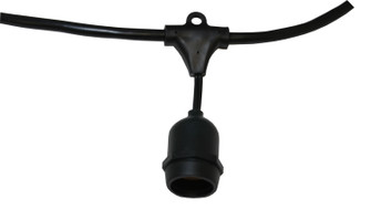 Commerical Grade Light String 100' Lt String in Black (303|LS-MS-24-100-BK)