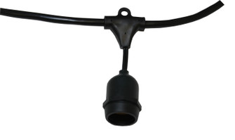 Commerical Grade Light String 330' Lt Strg in Black (303|LS-MS-24-BK)