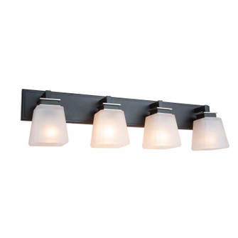 Eastwood Four Light Wall Mount in Black & Brushed Nickel (78|AC11614BN)