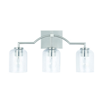 Carter Three Light Vanity in Brushed Nickel (65|139331BN-500)