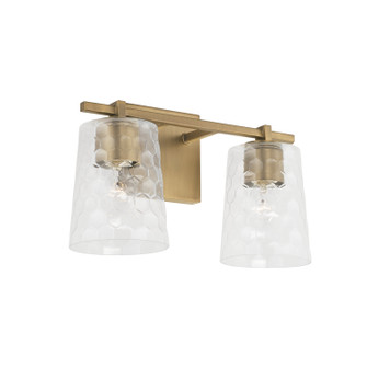 Burke Two Light Vanity in Aged Brass (65|143521AD-517)