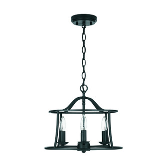 Cameron Four Light Flush and Semi-Flush in Matte Black (65|239541MB)