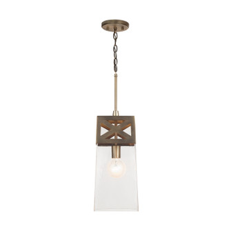 Dunn One Light Pendant in Aged Brass (65|332511AD)