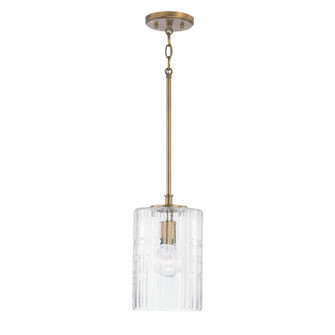 Emerson One Light Pendant in Aged Brass (65|341311AD)