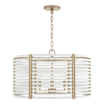 Brynn Four Light Pendant in Aged Brass Painted (65|347141AP)