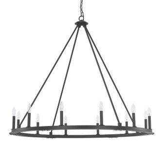 Pearson 12 Light Chandelier in Black Iron (65|4912BI-000)