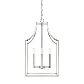Wright Four Light Foyer Pendant in Polished Nickel (65|520443PN)