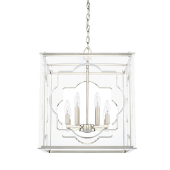 Aria Eight Light Foyer Pendant in Polished Nickel (65|525681PN)