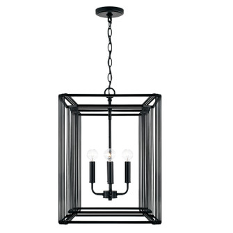 Lennon Four Light Foyer in Matte Black (65|546041MB)