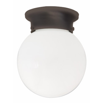 Globe One Light Flush Mount in Burnished Bronze (65|5569BB)