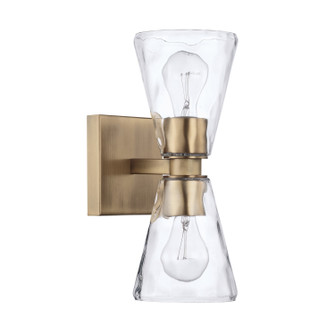 Lyra Two Light Wall Sconce in Aged Brass (65|627522AD-456)