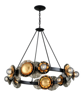 Magic Garden 16 Light Chandelier in Black Graphite Bronze Leaf (68|278-016)