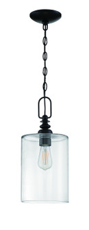 Dardyn One Light Mini Pendant in Flat Black (46|49891-FB-C)