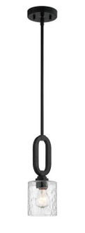 Collins One Light Mini Pendant in Flat Black (46|54291-FB)