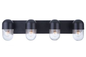 Pill Four Light Vanity in Flat Black (46|55004-FB)