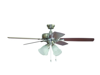Twist N Click 4 Light 52'' Ceiling Fan in Brushed Polished Nickel (46|TCE52BNK5C4)