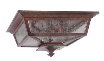 Argent Three Light Outdoor Flushmount in Aged Bronze Textured (46|Z1367-AG)