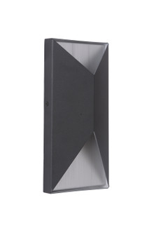 Peak LED Outdoor Pocket Sconce in Textured Black / Brushed Aluminum (46|Z3402-TBBA-LED)