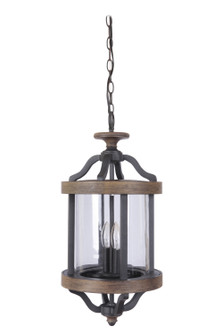 Ashwood Two Light Outdoor Pendant in Textured Black/Whiskey Barrel (46|Z7921-TBWB)
