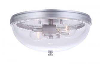 Sivo Two Light Outdoor Flush Mount in Satin Aluminum (46|ZA3537-SA)