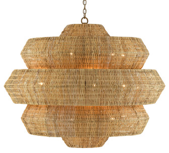 Antibes 18 Light Chandelier in Natural/Khaki (142|9000-0496)