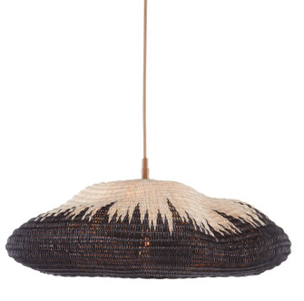 Comme Des Paniers Collection One Light Pendant in Khaki/Black (142|9000-0787)