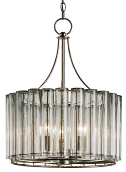 Bevilacqua Three Light Chandelier in Silver Leaf (142|9293)