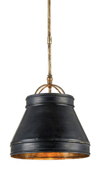 Lumley One Light Pendant in French Black/Pyrite Bronze (142|9868)