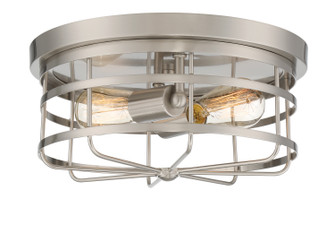 Tanner Two Light Flushmount in Satin Platinum (43|1264-SP)