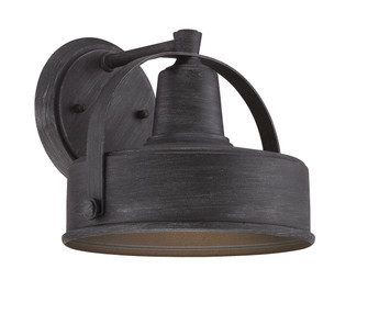 Portland-DS One Light Wall Lantern in Weathered Pewter (43|33131-WP)