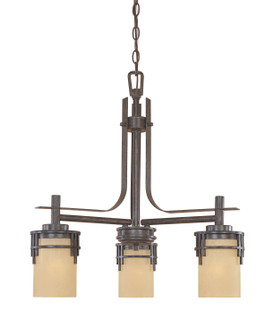 Mission Ridge Three Light Chandelier in Warm Mahogany (43|82183-WM)