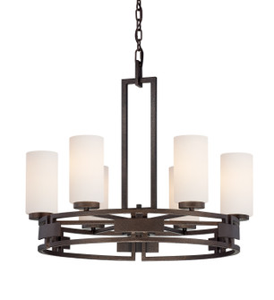 Del Ray Six Light Chandelier in Flemish Bronze (43|83886-FBZ)