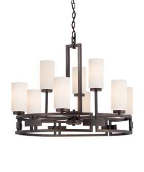 Del Ray Nine Light Chandelier in Flemish Bronze (43|83889-FBZ)