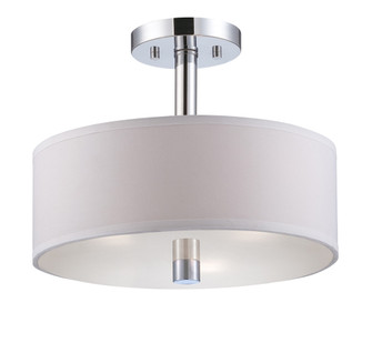 Cordova Three Light Semi-Flush Mount in Chrome (43|84511-CH)