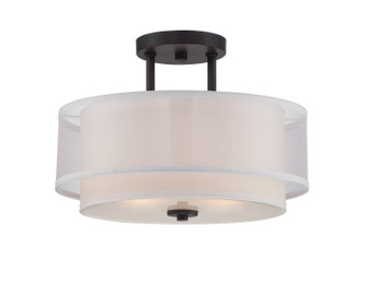 Fusion Two Light Semi Flush Mount in Biscayne Bronze (43|86111-BBR)