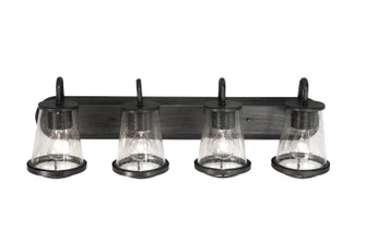 Darby Four Light Bath Bar in Weathered Iron (43|87004-WI)