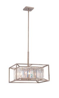 Linares Four Light Pendant in Aged Platinum (43|87431-AP)