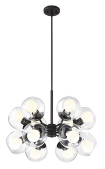 Meridian 12 Light Chandelier in Satin Bronze (43|912812-SB)