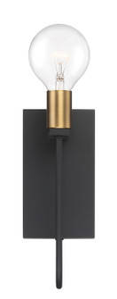 Ravella One Light Wall Sconce in Black (43|94201-BK) Ravella One Light Wall Sconce in Black (43|94201-BK)