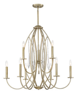 Hutton Nine Light Chandelier in Sterling Gold (43|94489-SG)